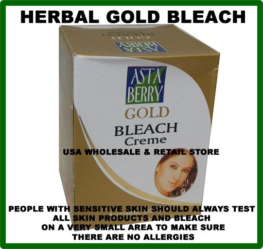 Asta Berry Herbal Gold Bleach Facial Hair and Skin