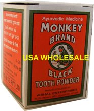 Bandar chap Monkey Brand Black Ayurvedic Tooth powder