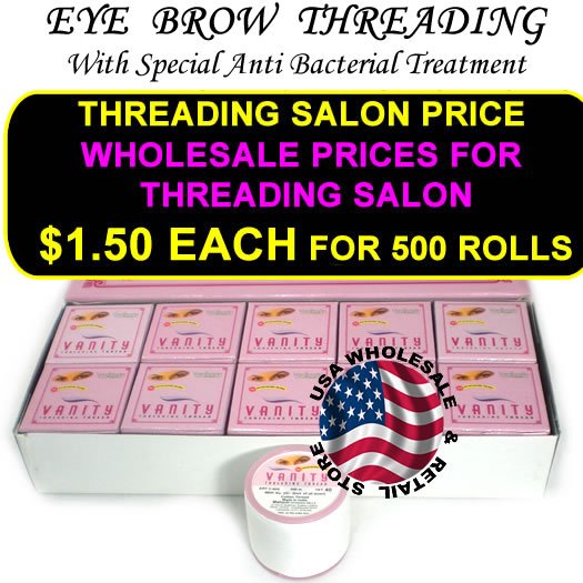 Eyebrow Threading Spool Organica Pure Cotton Thread Hair (Pack of