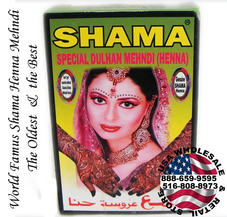 Shama Bridal Henna Powder for Hand Body Designs and Tattoos
